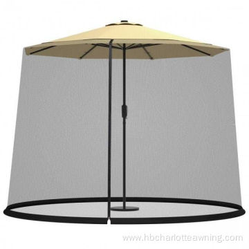 Outdoor Patio Garden Adjustable Umbrella Screen Mesh Netting